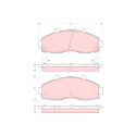 Set di 4 pastiglie freno TRW GDB3263