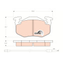 Set di 4 pastiglie freno COTEC TRW GDB328