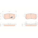 Set di 4 pastiglie freno COTEC TRW GDB3284
