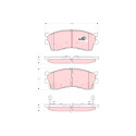 Set di 4 pastiglie freno COTEC TRW GDB3285