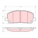 Set di 4 pastiglie freno TRW GDB3286