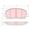 Set di 4 pastiglie freno TRW GDB3286