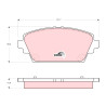 Set di 4 pastiglie dei freni COTEC