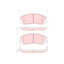 Set di 4 pastiglie freno TRW GDB3299