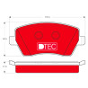 Set di 4 pastiglie freno DTEC COTEC