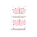 Set di 4 pastiglie freno COTEC TRW GDB3342