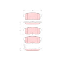 Set di 4 pastiglie freno TRW GDB3357