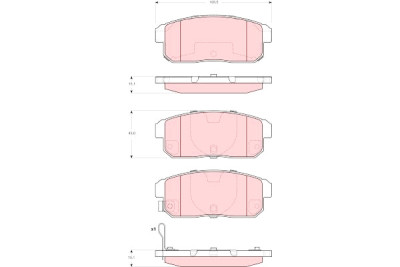 Set di 4 pastiglie freno TRW GDB3357