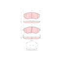 Set di 4 pastiglie freno TRW GDB3365