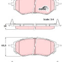 Set di 4 pastiglie freno COTEC TRW GDB3372