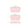 Set di 4 pastiglie freno TRW GDB339