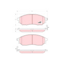 Set di 4 pastiglie dei freni COTEC