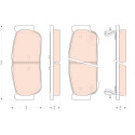 Set di 4 pastiglie dei freni