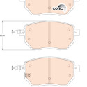 Set di 4 pastiglie freno COTEC TRW GDB3416