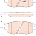Set di 4 pastiglie freno COTEC TRW GDB3420