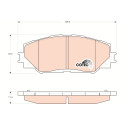 Set di 4 pastiglie freno COTEC TRW GDB3425