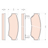 Set di 4 pastiglie freno TRW GDB3436