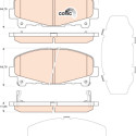 Set di 4 pastiglie dei freni COTEC