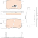 Set di 4 pastiglie dei freni COTEC