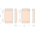 Set di 4 pastiglie dei freni
