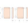 Set di 4 pastiglie freno TRW GDB3488