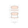 Set di 4 pastiglie freno TRW GDB3518