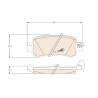Set di 4 pastiglie freno COTEC TRW GDB3539