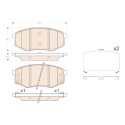 Set di 4 pastiglie freno TRW GDB3553