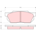 Set di 4 pastiglie dei freni