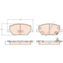 Set di 4 pastiglie freno TRW GDB3629