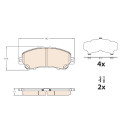 Set di 4 pastiglie freno TRW GDB3631