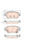 Set di 4 pastiglie freno TRW GDB3632