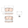 Set di 4 pastiglie freno TRW GDB3636