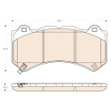 Set di 4 pastiglie freno TRW GDB4450