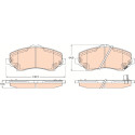 Set di 4 pastiglie dei freni COTEC