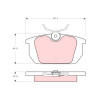 Set di 4 pastiglie freno TRW GDB466