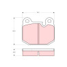 Set di 4 pastiglie freno TRW GDB654