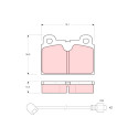 Set di 4 pastiglie freno TRW GDB680