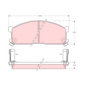 Set di 4 pastiglie freno TRW GDB737