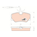 Set di 4 pastiglie freno COTEC TRW GDB793