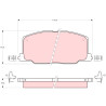 Set di 4 pastiglie freno TRW GDB798