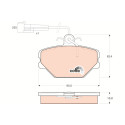 Set di 4 pastiglie freno COTEC TRW GDB833