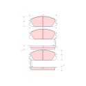 Set di 4 pastiglie freno TRW GDB925