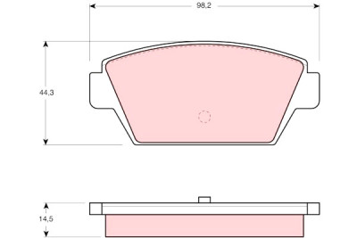 Set di 4 pastiglie dei freni