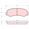 Set di 4 pastiglie freno TRW GDB946