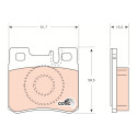 Set di 4 pastiglie dei freni COTEC