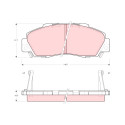 Set di 4 pastiglie freno TRW GDB995