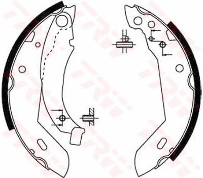 Set ganasce freno TRW GS8158