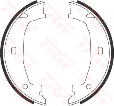 Kit ganasce freno, freno di stazionamento TRW GS8432