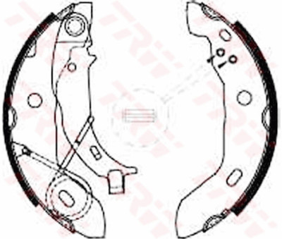 Set ganasce freno TRW GS8627